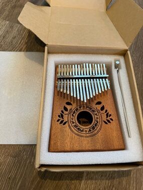 UNOKKI Kalimba 17-Key Thumb Piano | Mbira Premium Mahogany Mbra, Lightweight NEW